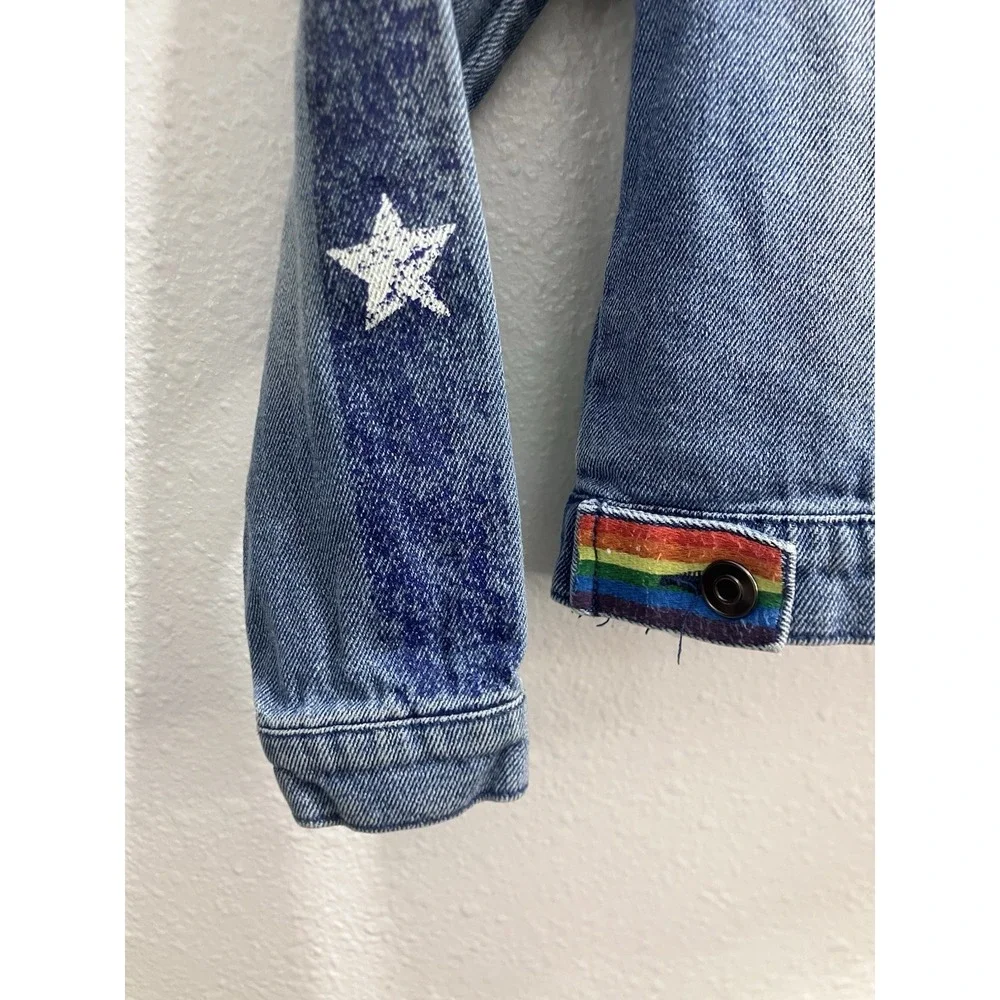 Disney Marvel America Chavez Denim Jacket Doctor Strange Youth Size‎ Small